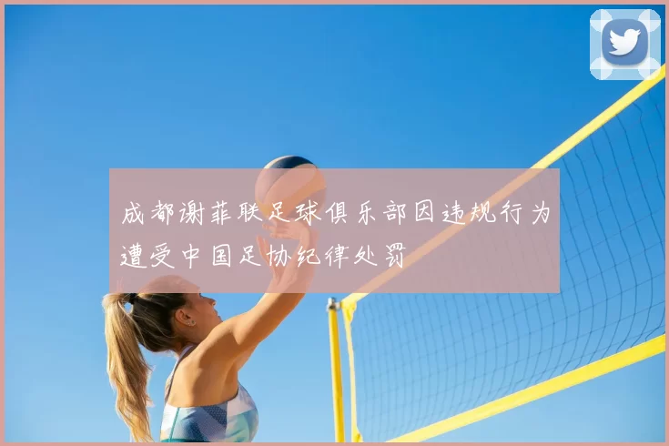 成都谢菲联足球俱乐部因违规行为遭受中国足协纪律处罚